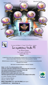 Souper-Théâtre - Le Studio 13 - EN PRÉSENTIEL